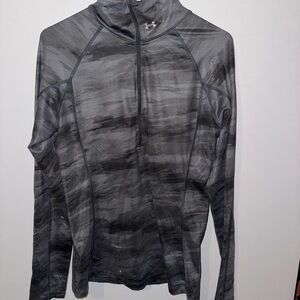 Under Armour Black and Gray Camo Pullover